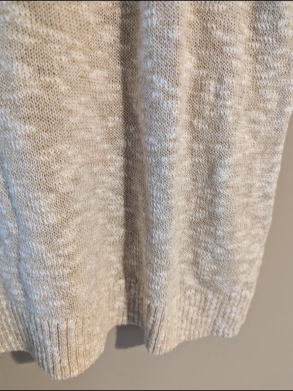 NWT- J. Crew Women's Marled Cream Short-Sleeve Sweater